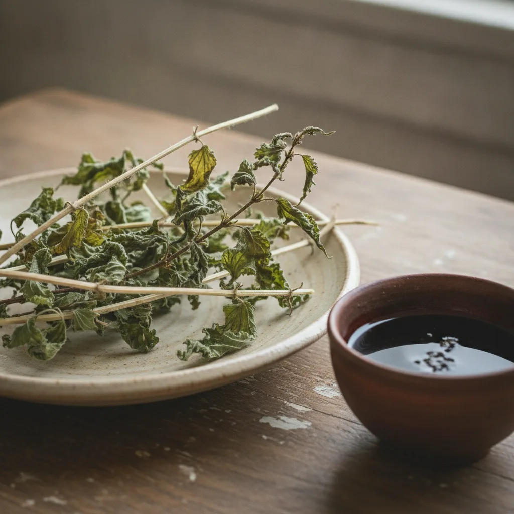Nettle leaf herbal rinse